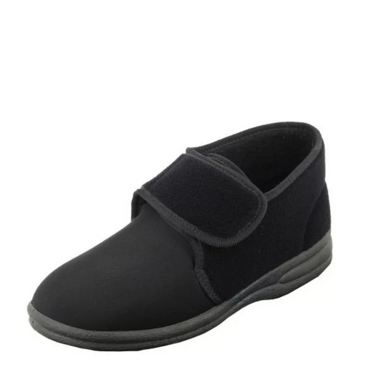 Pantoufles montantes pour femme marque Fargeot référence Blizzard Noir. Disponible chez Chauss'Family magasin de chaussures à Issoire.