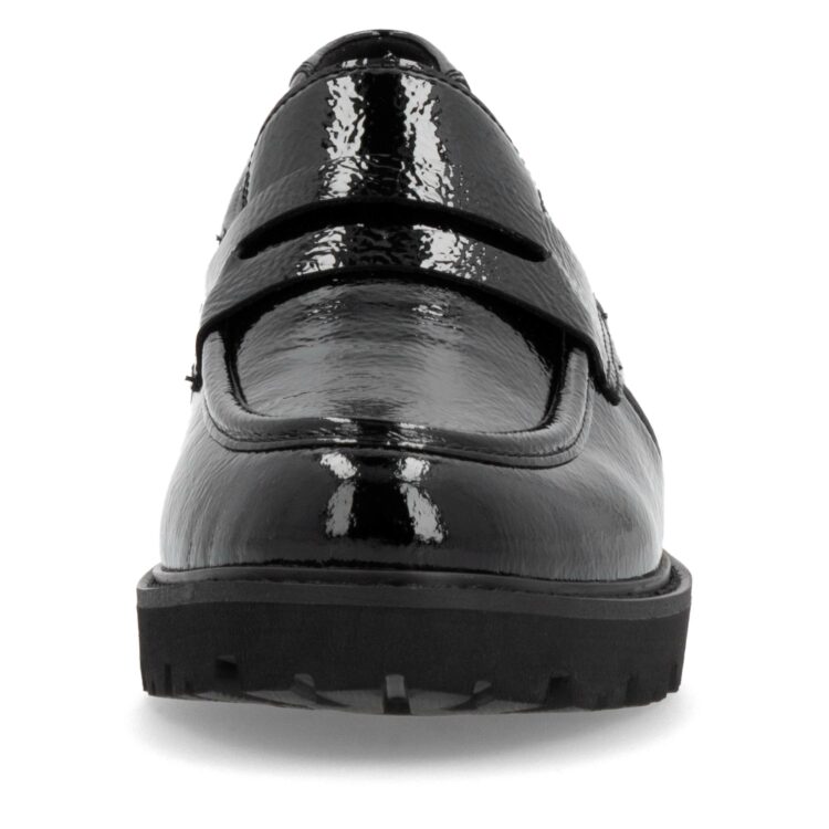 Mocassins noirs pour femme de la marque Remonte. Référence D8602-02 Nero. Disponible chez Chauss'Family magasin de chaussures à Issoire.