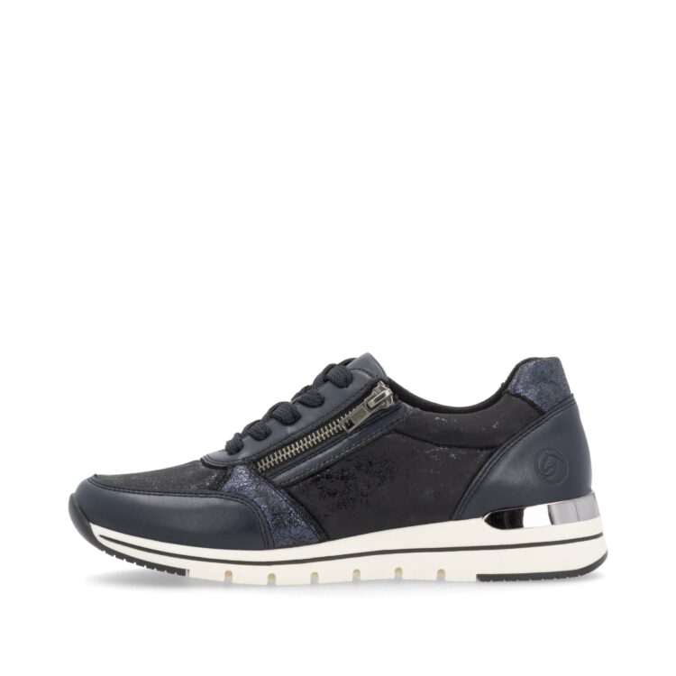 Baskets bleu marine pour femme marque Remonte. Référence R6700-15 navy. Disponible chez Chauss'Family magasin de chaussures à Issoire.