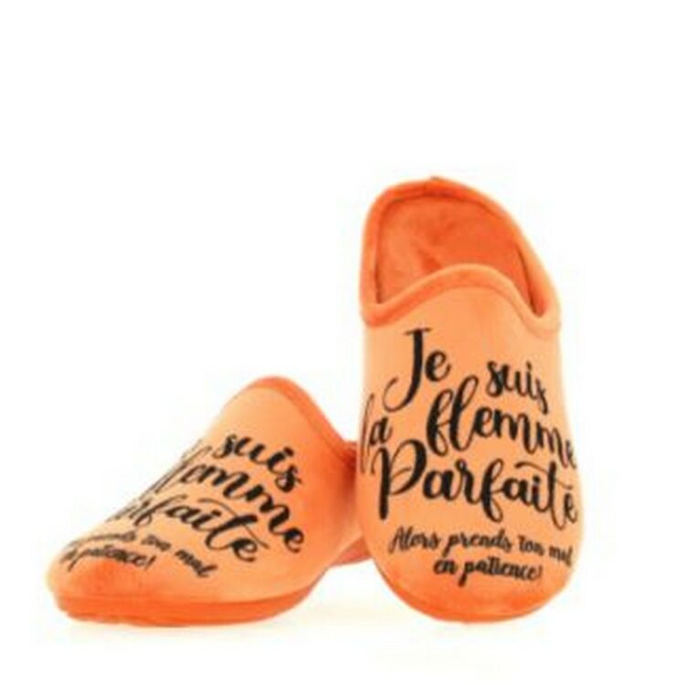 Mules pour femme de la marque La maison de l'espadrille référence 103-7-F8 Orange. Disponible chez Chauss'Family magasin de chaussures à Issoire.