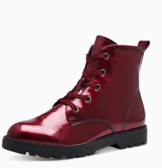 Tamaris Bottines rouges a lacets