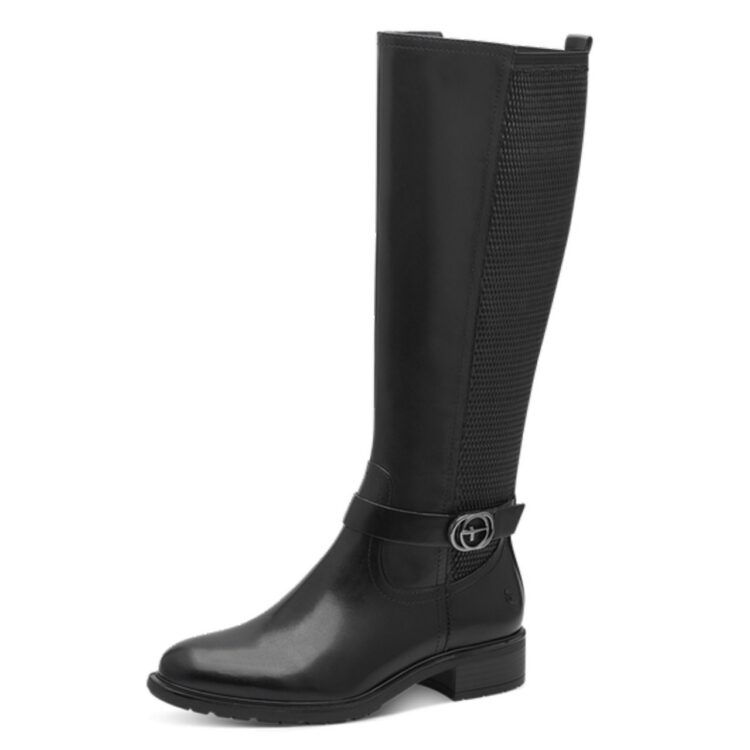 Bottes noires pour femme marque Tamaris. Référence 25618-43 001 Black. Disponible chez Chauss'Family magasin de chaussures Issoire.