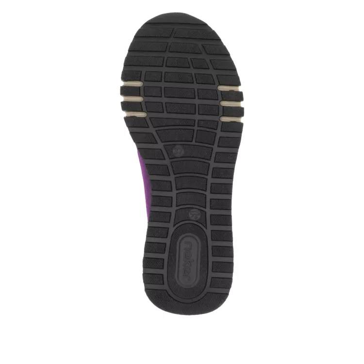 Baskets violettes pour femme marque Rieker. Référence 49002-30 Amethyst. Disponible chez Chauss'Family magasin de chaussures Issoire