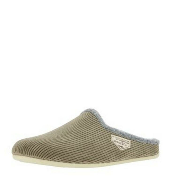 Mules en velours côtelé pour homme marque La maison de l'espadrille référence 7813 Taupe. Disponible chez Chauss'Family magasin de chaussures à Issoire.