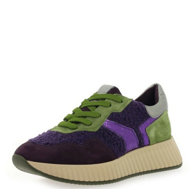 Baskets violettes de la marque Softwaves. Référence 8.95.05/008 Violet Matcha. Disponible chez Chauss'Family magasin de chaussures à Issoire.