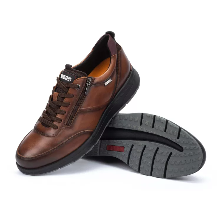 Baskets marron pour homme de la marque Pikolinos. Référence : Cordoba M1W-6262C2 Cuero. Disponible chez Chauss'Family magasin chaussures Issoire.