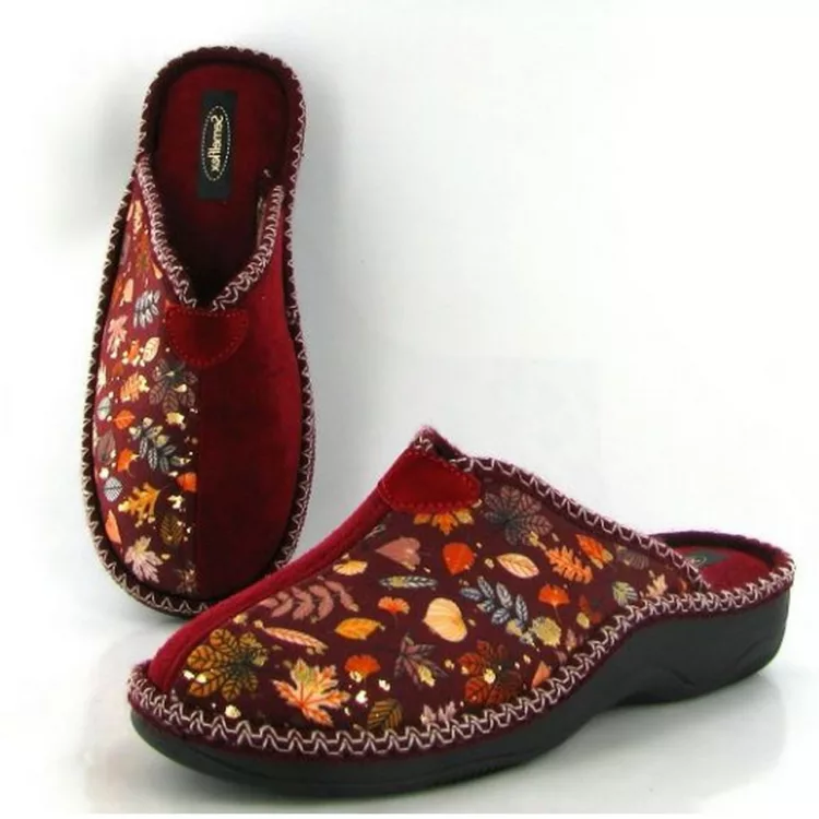 Mules femme de la marque Semelflex Audrey bordeaux. Disponible chez Chauss'Family magasin de chaussures à Issoire.