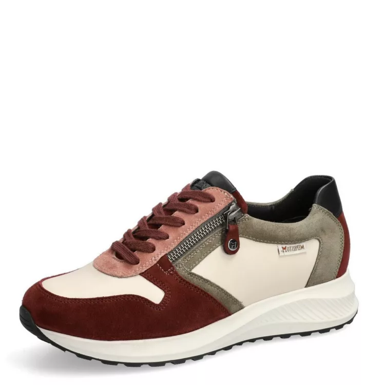 Baskets pour femme de la marque Mephisto. Référence Kim 1220/7800 Cordovan. Disponible chez Chauss'Family magasin de chaussures à Issoire.