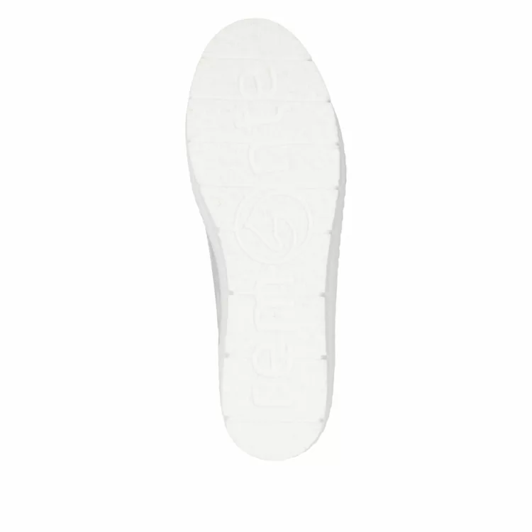 Baskets argentées souples pour femme de la marque Remonte. Référence D5831-90 Ice Weiss . Disponible chez Chauss'Family magasin de chaussures à Issoire.