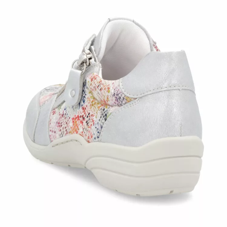 Baskets beiges pour femme marque Remonte. Référence R7637-40 Ice. Disponible chez Chauss'Family magasin de chaussures à Issoire.