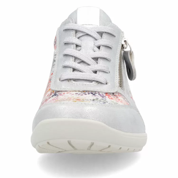 Baskets beiges pour femme marque Remonte. Référence R7637-40 Ice. Disponible chez Chauss'Family magasin de chaussures à Issoire.